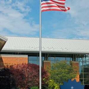 20' X 3.5" Base One Piece Flagpole (Price Includes Installation)